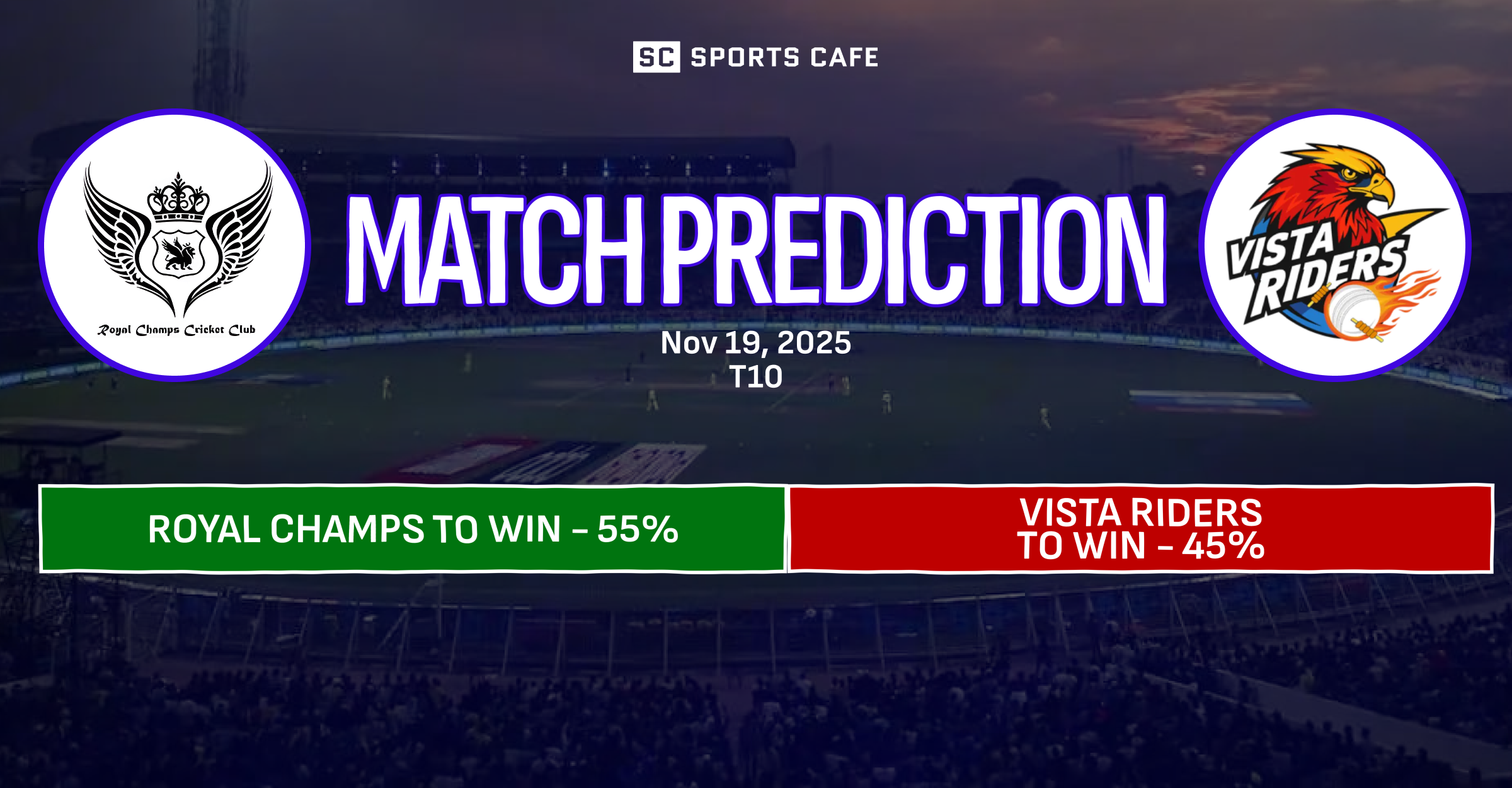 Royal Champs vs Vista Riders